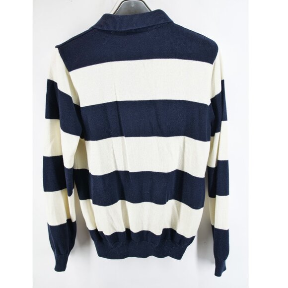 Brandy Melville Cotton Knit block Striped Sweater blue white 160 84A Size 14 - Picture 9 of 9